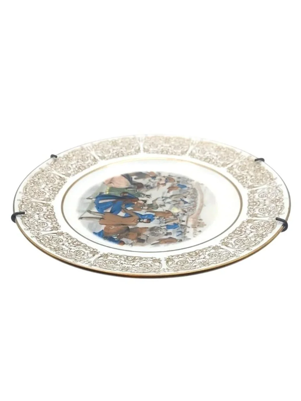 Central Park Winter 1862 Currier & Ives Wittnauer Collectors Guild China Plate